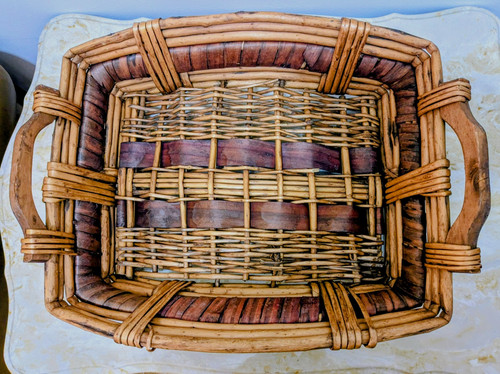 Vtg mid century boho woven - mid,