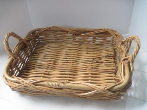 Rectangular basket wicker - basket,
