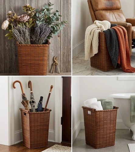 Vintage woven rattan - woven, &