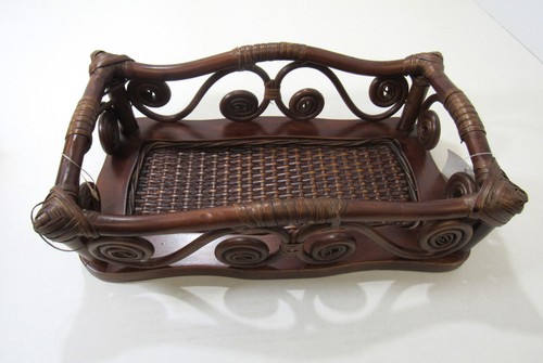 Bamboo and woven rattan - and,