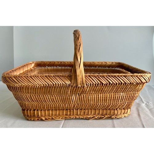 Vintage chinese woven bamboo - vintage,