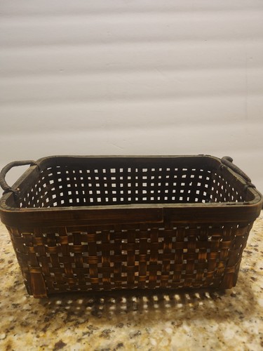 Vintage woven bamboo - woven,