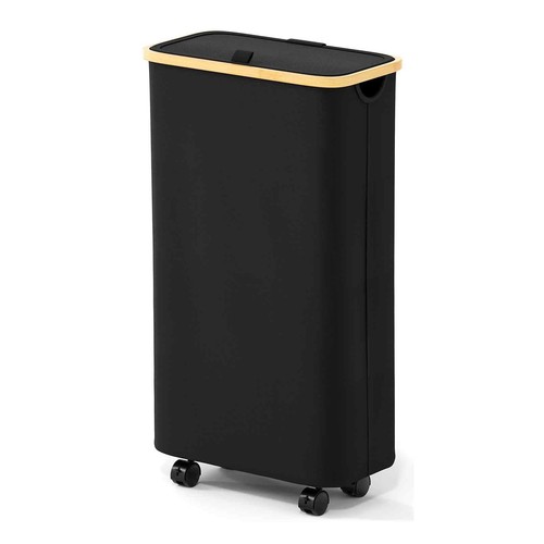 Slim rolling laundry hamper - slim,