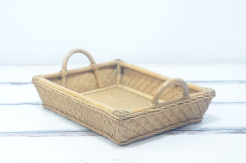 Vintage mcm rectangular woven - vintage,