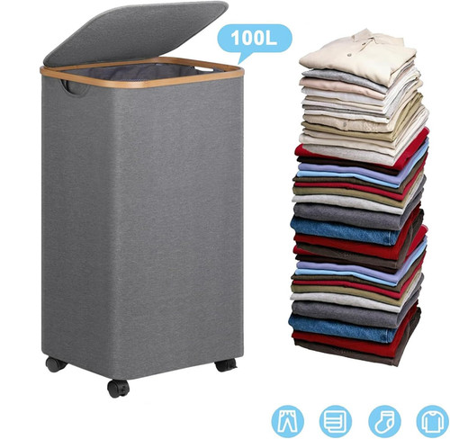 Wheeled laundry hamper - wheeled,