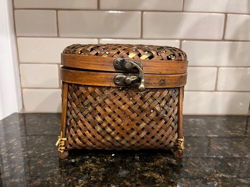 Vintage handwoven bamboo - vintage,
