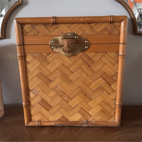 Vintage basket bamboo - vintage,