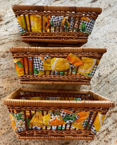 Rattan storage baskets - 3,