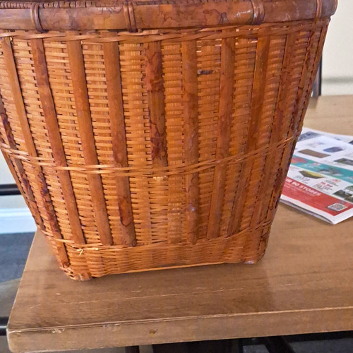 Brown wicker bamboo - wicker,